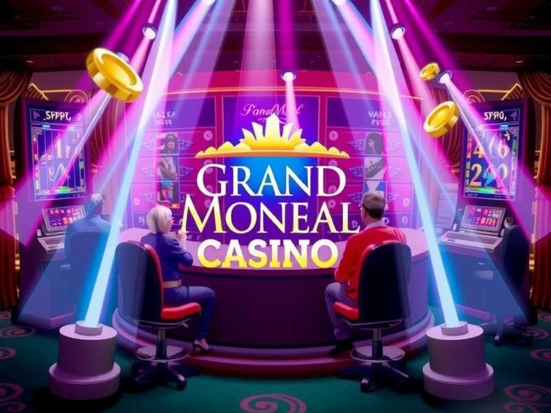 Grand Mondial Casino winner celebrating jackpot win