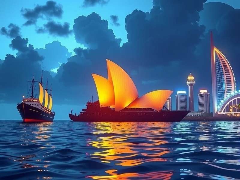 Floating casino on water in Goa, India